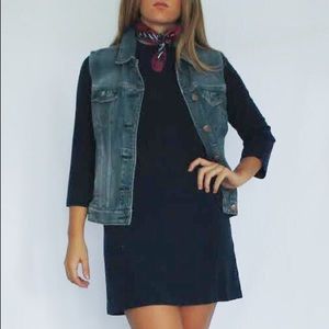 Blue Cotton Reformation Mini Dress